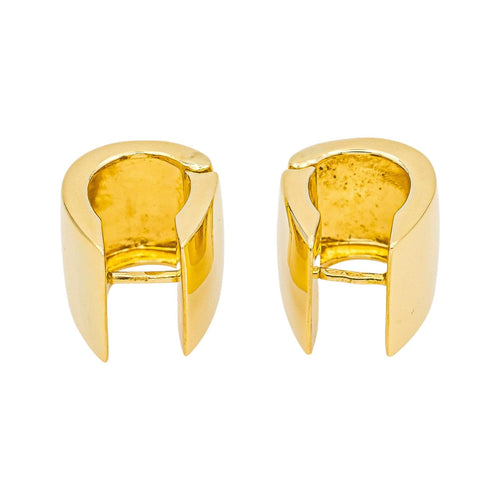 Boucles d'oreilles Boucles d’oreilles créoles en or jaune 18 carats 58 Facettes 4802003CN