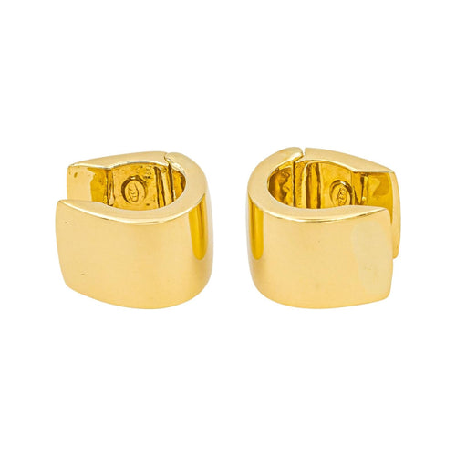 Boucles d'oreilles Boucles d’oreilles créoles en or jaune 18 carats 58 Facettes 4802003CN