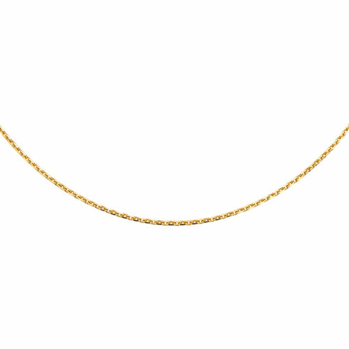 Collier Collier chaîne maille forçat en or jaune 18 carats 58 Facettes 4803041CN