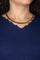 Collier Collier maille anglaise en chute en or jaune 18 carats 58 Facettes 4815035CN