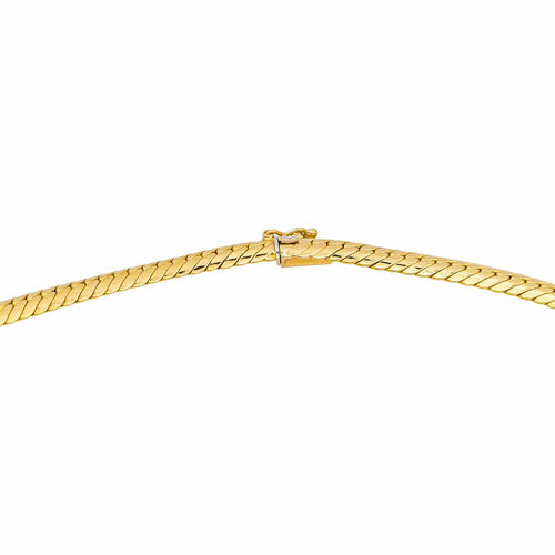 Collier Collier maille anglaise en chute en or jaune 18 carats 58 Facettes 4815035CN