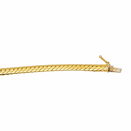 Collier Collier maille anglaise en chute en or jaune 18 carats 58 Facettes 4815035CN
