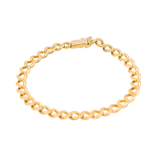 Bracelet Bracelet maille gourmette en or rose 18 carats 58 Facettes 4815574CN