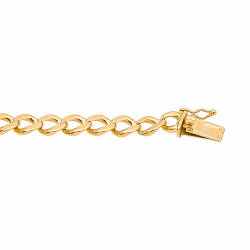Bracelet Bracelet maille gourmette en or rose 18 carats 58 Facettes 4815574CN