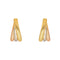 Boucles d'oreilles Boucles d’oreilles créoles en or jaune, blanc et rose 18 carats 58 Facettes 4815711CN