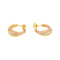 Boucles d'oreilles Boucles d’oreilles créoles en or jaune, blanc et rose 18 carats 58 Facettes 4815711CN