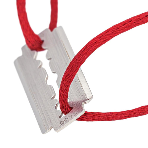 Bracelet Dinh Van - Bracelet cordon Lame de Rasoir en or blanc 58 Facettes 4815741CN
