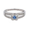 Bague 53 Mauboussin Chance of Love - Bague solitaire Love Bleu en or blanc, saphir et diamants 58 Facettes 4815860CN