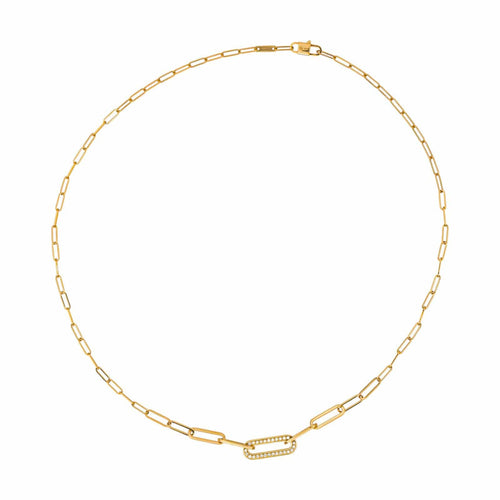 Collier Dinh Van Maillon - Collier en or jaune 18 carats et diamants 58 Facettes 4815888CN