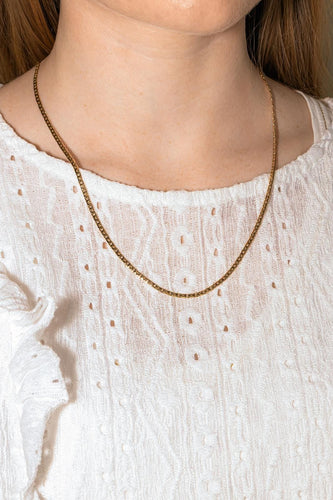 Collier Collier - Chaîne maille haricot en or jaune 18 carats 58 Facettes 4815914CN