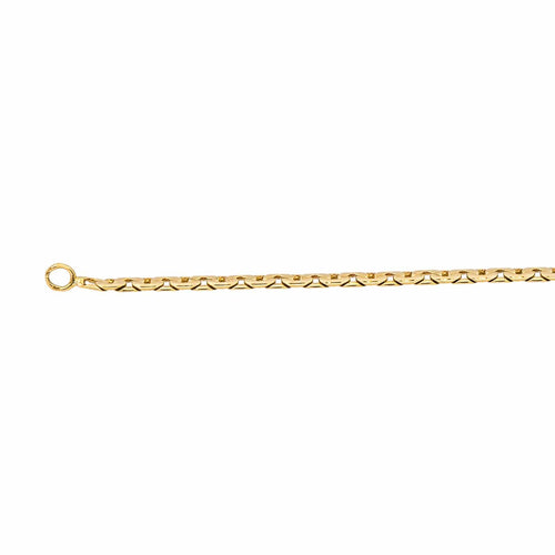 Collier Collier - Chaîne maille haricot en or jaune 18 carats 58 Facettes 4815914CN