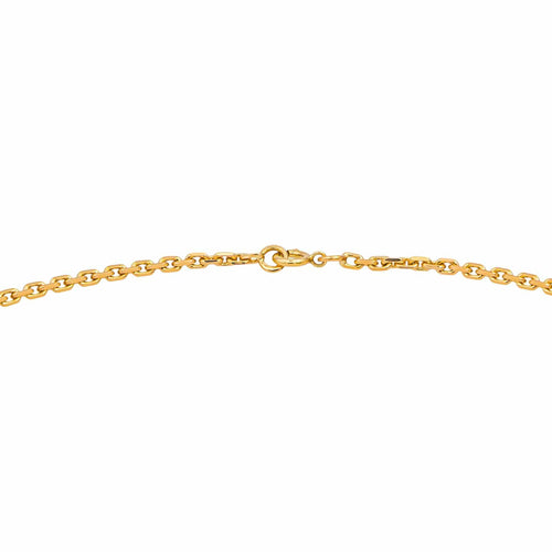 Collier Collier chaîne maille forçat en or rose 18 carats 58 Facettes 4824357CN