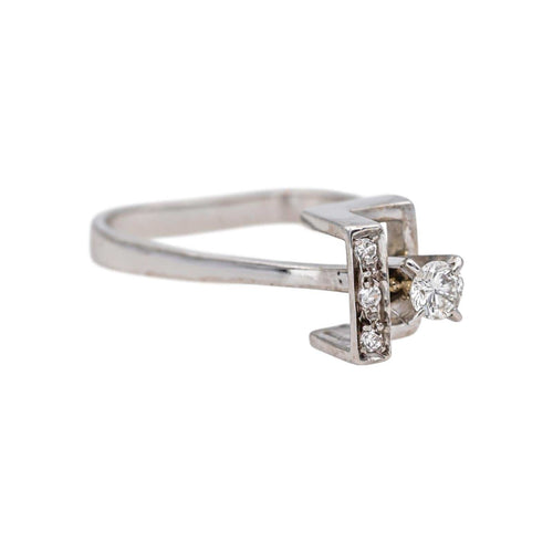 Bague 46 Bague Or blanc Diamant 58 Facettes 4824363CN