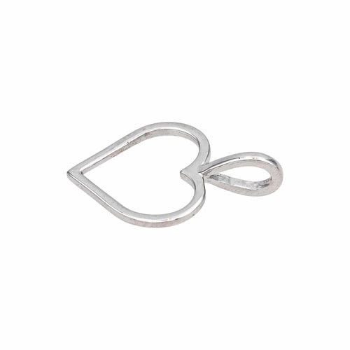 Pendentif Pendentif cœur ajouré en or blanc 18 carats 58 Facettes 4824373CN