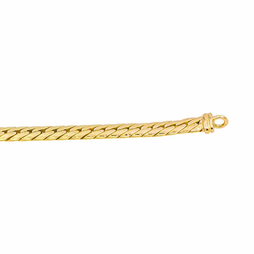 Collier Collier maille anglaise en or jaune 18 carats 58 Facettes 4824984CN
