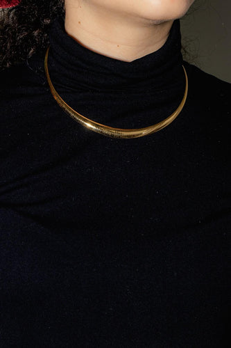 Collier Collier maille oméga en or jaune 18 carats 58 Facettes 4830449CN