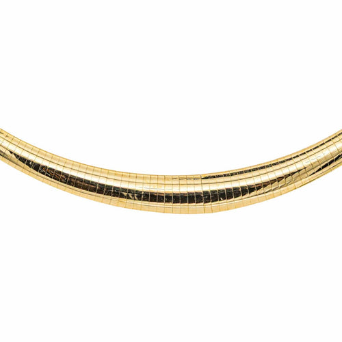 Collier Collier maille oméga en or jaune 18 carats 58 Facettes 4830449CN