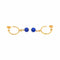 Boucles d'oreilles Boucles d’oreilles créoles en or jaune 18 carats et lapis-lazuli 58 Facettes 4830512CN
