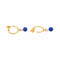 Boucles d'oreilles Boucles d’oreilles créoles en or jaune 18 carats et lapis-lazuli 58 Facettes 4830512CN
