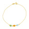 Bracelet Bracelet en or jaune 18 carats à résine colorée 58 Facettes 4830705CN