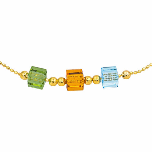 Bracelet Bracelet en or jaune 18 carats à résine colorée 58 Facettes 4830705CN