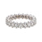 Bague 55 Alliance américaine - Bague en or blanc 18 carats et diamants 58 Facettes 4836934CN