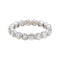 Bague 54 Bague alliance américaine en platine 950 et diamants 58 Facettes 4836936CN