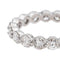 Bague 54 Bague alliance américaine en platine 950 et diamants 58 Facettes 4836936CN