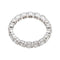 Bague 54 Bague alliance américaine en platine 950 et diamants 58 Facettes 4836936CN
