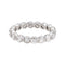Bague 54 Bague alliance américaine en platine 950 et diamants 58 Facettes 4836936CN