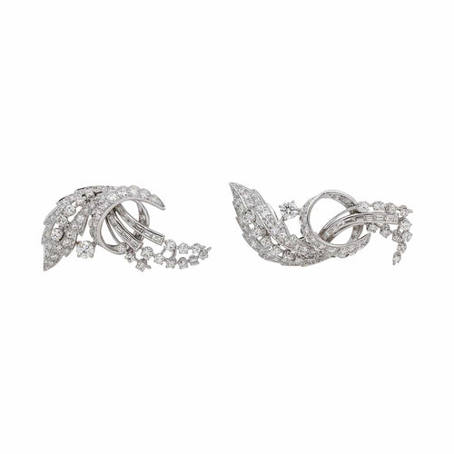 Broche Broche géométrique en or blanc 18 carats et diamants 58 Facettes 4839857CN
