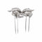 Broche Broche géométrique en or blanc 18 carats et diamants 58 Facettes 4839857CN