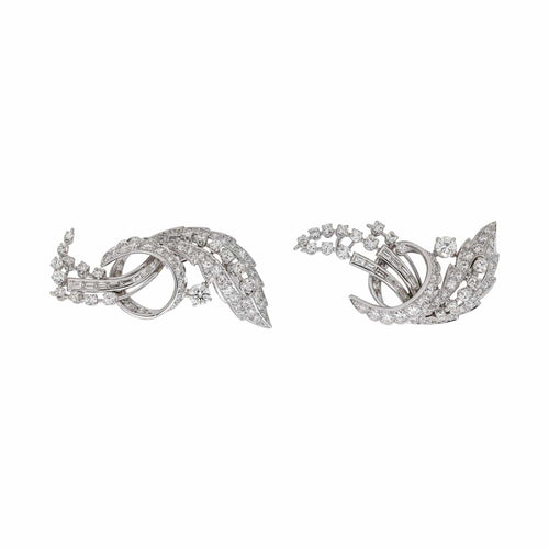 Broche Broche géométrique en or blanc 18 carats et diamants 58 Facettes 4839857CN