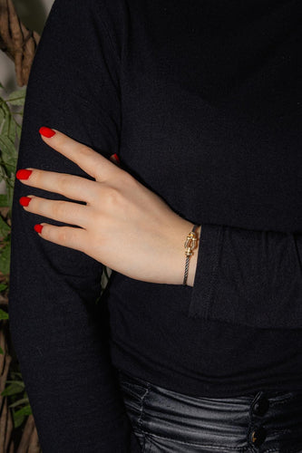 Bracelet Fred Force 10 - Bracelet moyen modèle en or jaune et diamants 58 Facettes 4848272RV