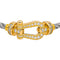 Bracelet Fred Force 10 - Bracelet moyen modèle en or jaune et diamants 58 Facettes 4848272RV