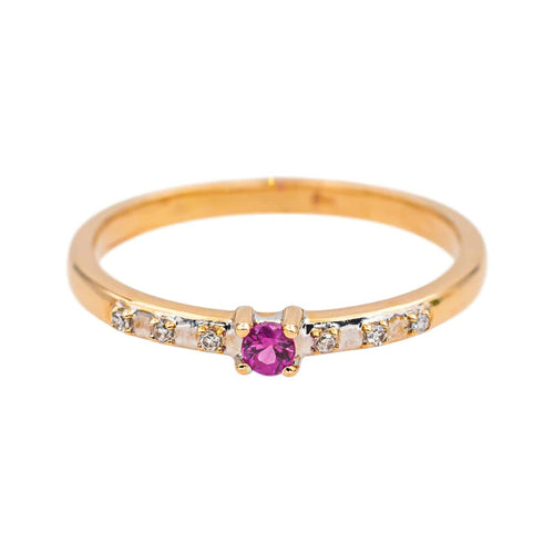 Bague 53 Mauboussin Capsule d’émotion - Bague en or jaune avec rubis et diamants 58 Facettes 4851465CN