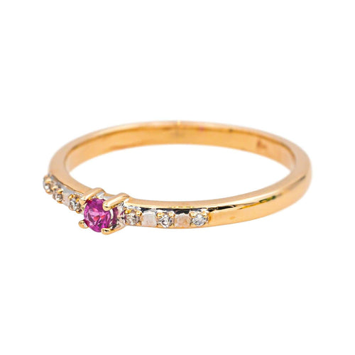 Bague 53 Mauboussin Capsule d’émotion - Bague en or jaune avec rubis et diamants 58 Facettes 4851465CN