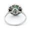 Bague 54 Bague ajourée en platine avec émeraude et diamants 58 Facettes A0ABF9154A2944FE9E776CB00E3CA42B