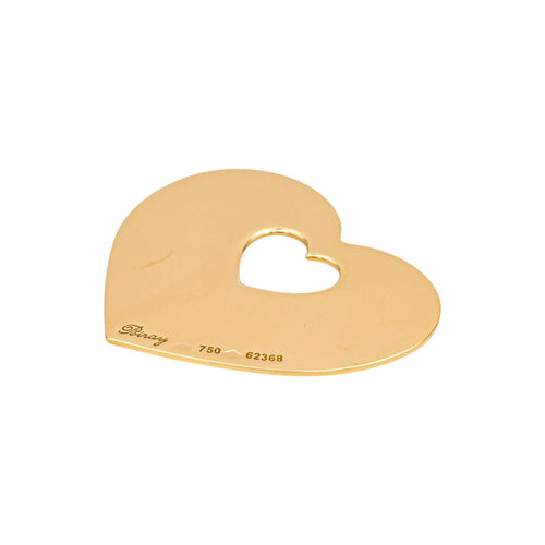 Pendentif Poiray Cœur Secret - Pendentif cœur en or blanc 58 Facettes 4869765CN