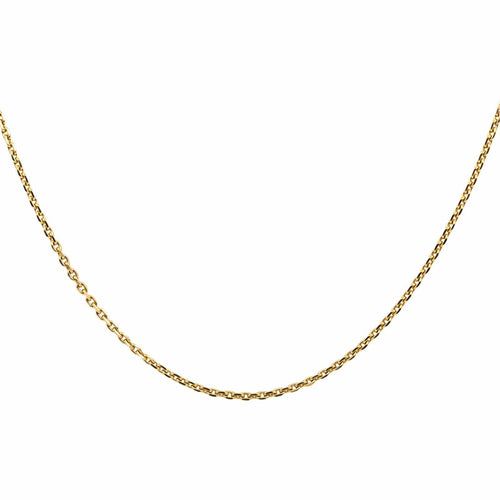 Collier Collier maille forçat en or jaune 18 carats 58 Facettes 4870191CN