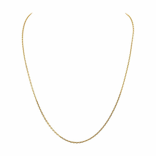 Collier Collier maille forçat en or jaune 18 carats 58 Facettes 4870191CN