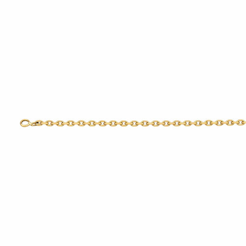 Collier Collier maille forçat en or jaune 18 carats 58 Facettes 4870191CN