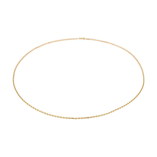 Collier Collier maille forçat en or jaune 18 carats 58 Facettes 4870191CN