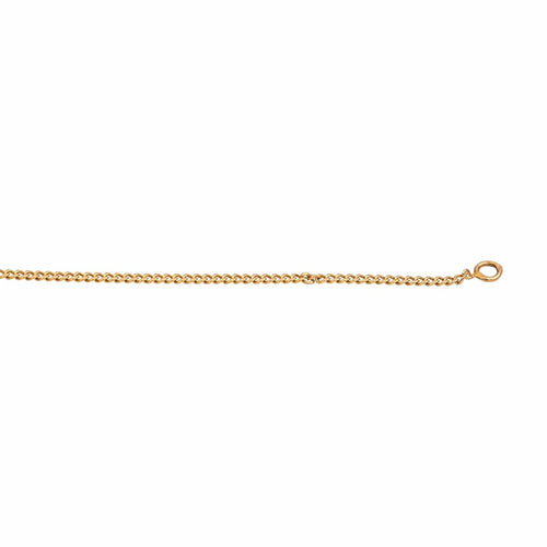 Collier Collier maille gourmette en or rose 18 carats et diamant 58 Facettes 4870193CN