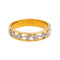 Bague 51 Bague en or jaune et or blanc 18 carats avec diamants 58 Facettes 4870284CN