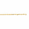 Collier Collier chaîne maille forçat en or jaune 18 carats 58 Facettes 4878393CN