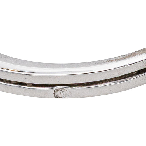 Bague 55 Bague Entourage Or blanc Saphir, Diamant 58 Facettes 4878446CN