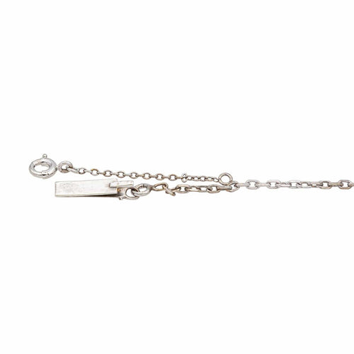 Collier Collier pendentif en or blanc 18 carats avec saphir et diamants 58 Facettes 4878497CN