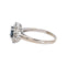 Bague 59 Bague marguerite en or blanc avec saphir et diamants 58 Facettes 4878498CN