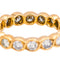 Bague 53 Alliance américaine - Bague en or rose 18 carats et diamants 58 Facettes 4878499CN